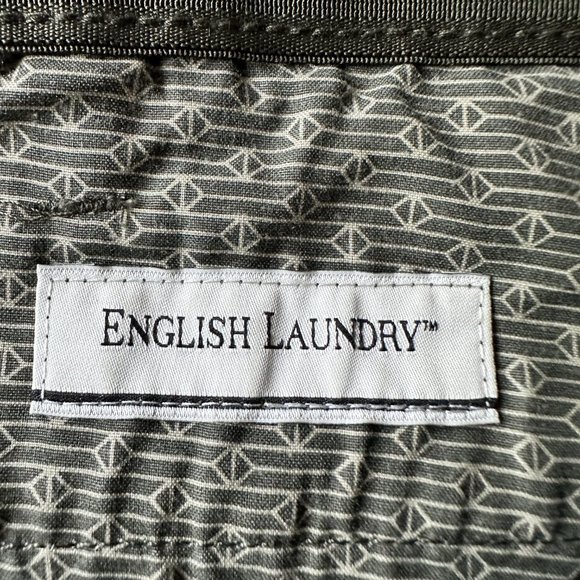 English Laundry Chino Men's Slimmer Straight Leg Pants 40 x 32 Olive Green - Picture 7 of 15